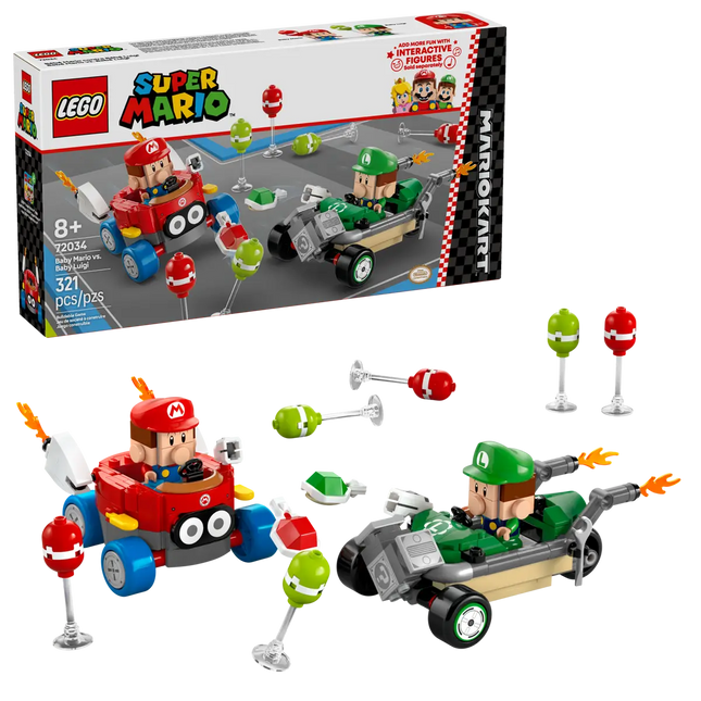 LEGO® Super Mario™ 72034 – Mario Kart™: Baby Mario vs. Baby Luigi