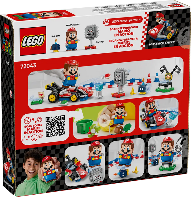 LEGO® Super Mario™ 72043 – Mario Kart™: Interactive LEGO® Mario™ &amp; Standard Kart